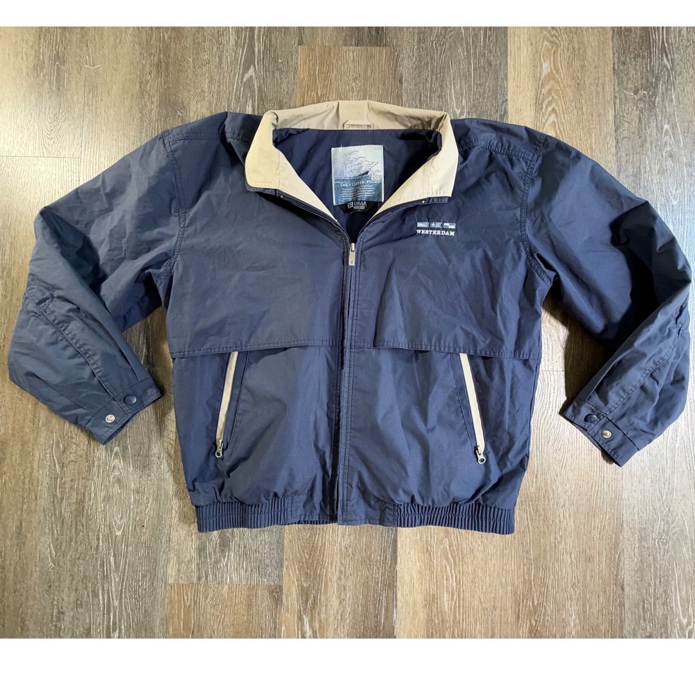 Gear For Sports Jacket Mens Large Blue MS Westerdam The Clipper S558 Windbreaker